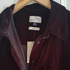 Universal Thread black Velvet Button-Up shirt or Jacket